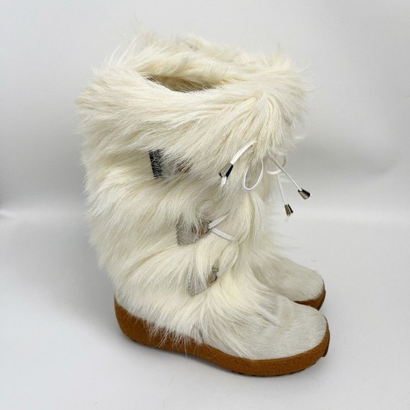 Goat Fur Oscar Apres Ski Boots Uk Wm OSCAR Sport Real Fur Boots